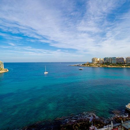 Spinola Bay Top Floor Seafront 3 Bedroom Apartment With Panoramic Sea Views - By Getawaysmalta Saint Julian's Bagian luar foto