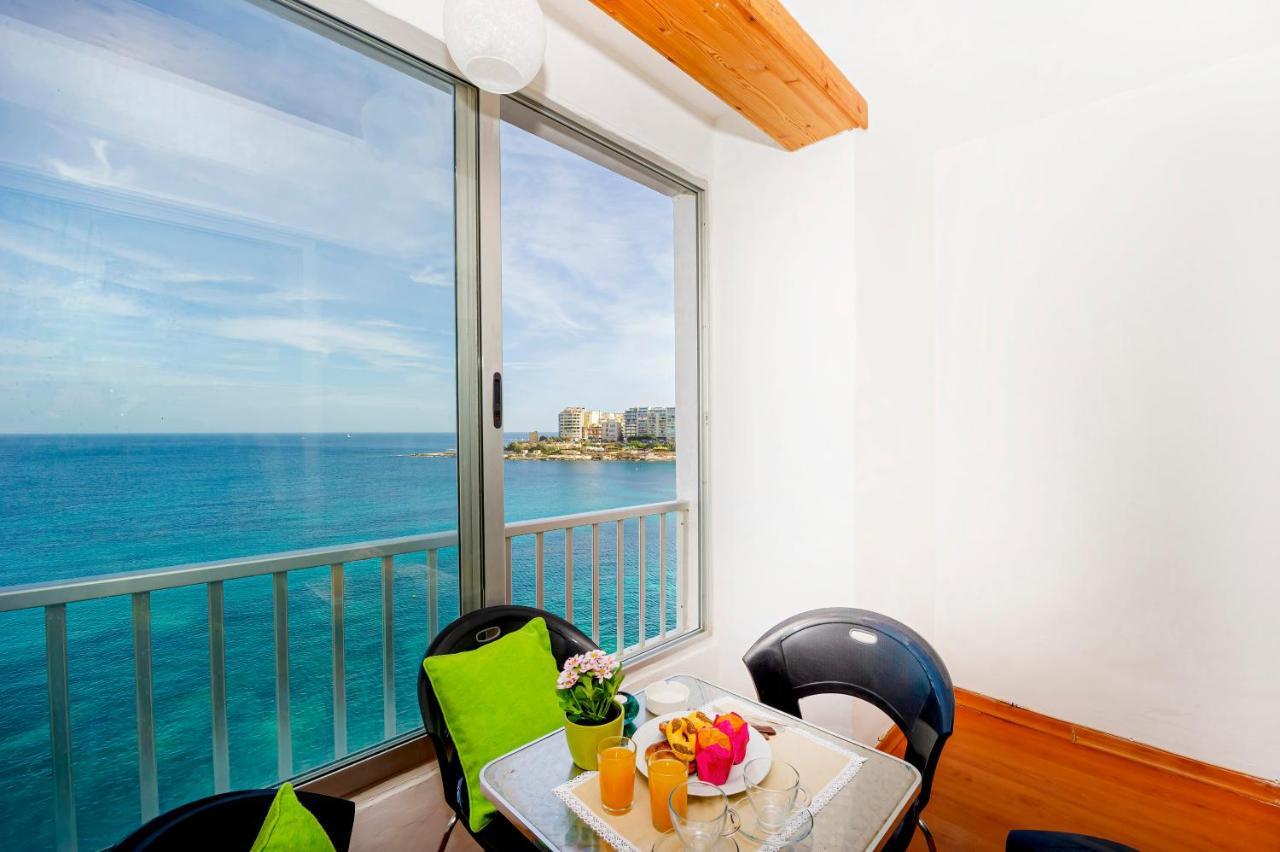 Spinola Bay Top Floor Seafront 3 Bedroom Apartment With Panoramic Sea Views - By Getawaysmalta Saint Julian's Bagian luar foto