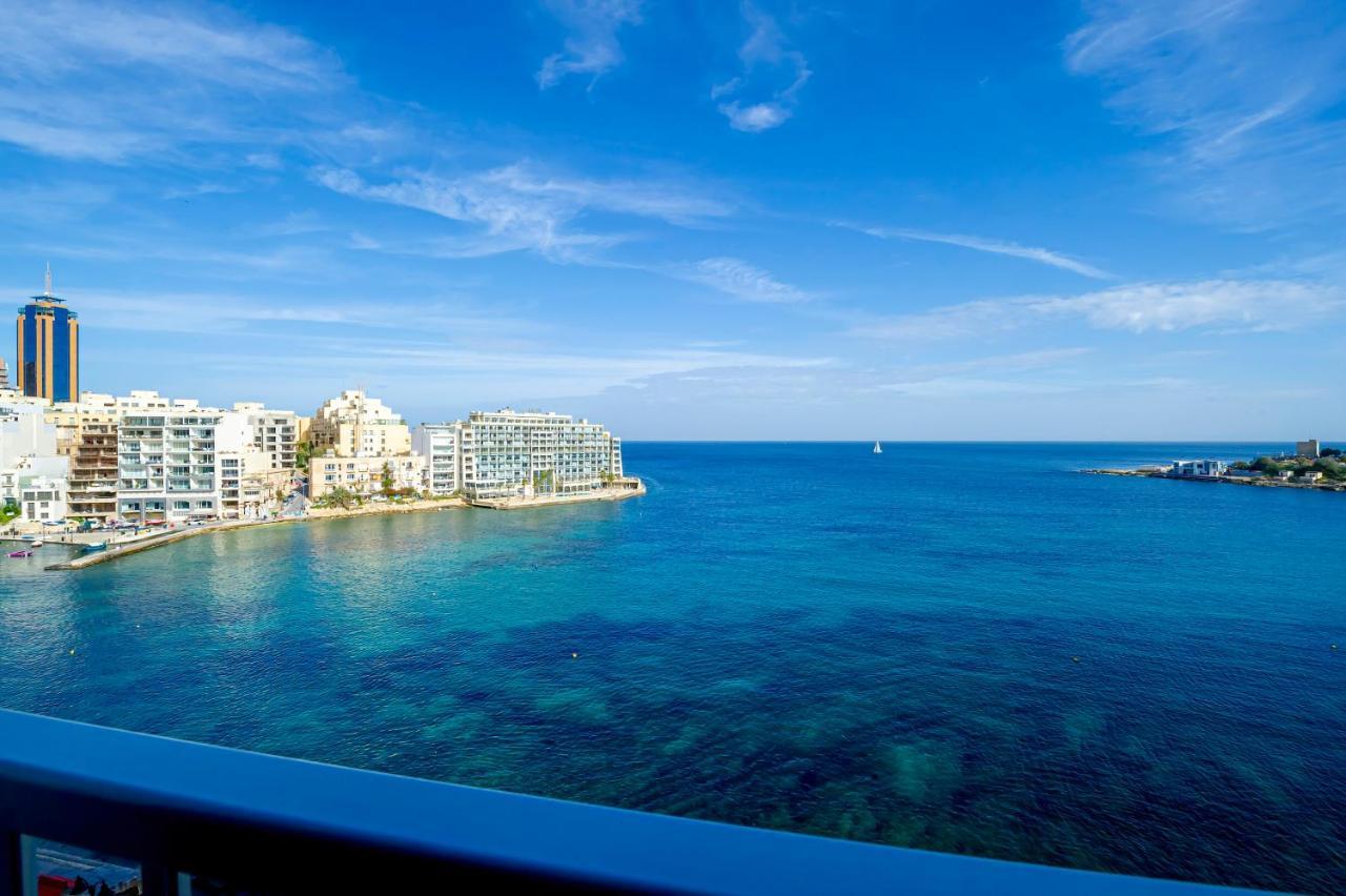Spinola Bay Top Floor Seafront 3 Bedroom Apartment With Panoramic Sea Views - By Getawaysmalta Saint Julian's Bagian luar foto