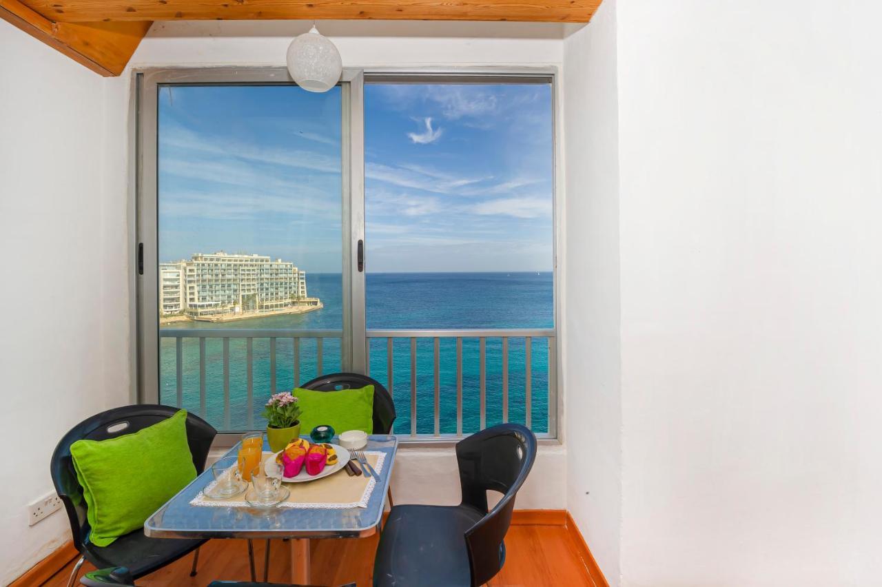 Spinola Bay Top Floor Seafront 3 Bedroom Apartment With Panoramic Sea Views - By Getawaysmalta Saint Julian's Bagian luar foto