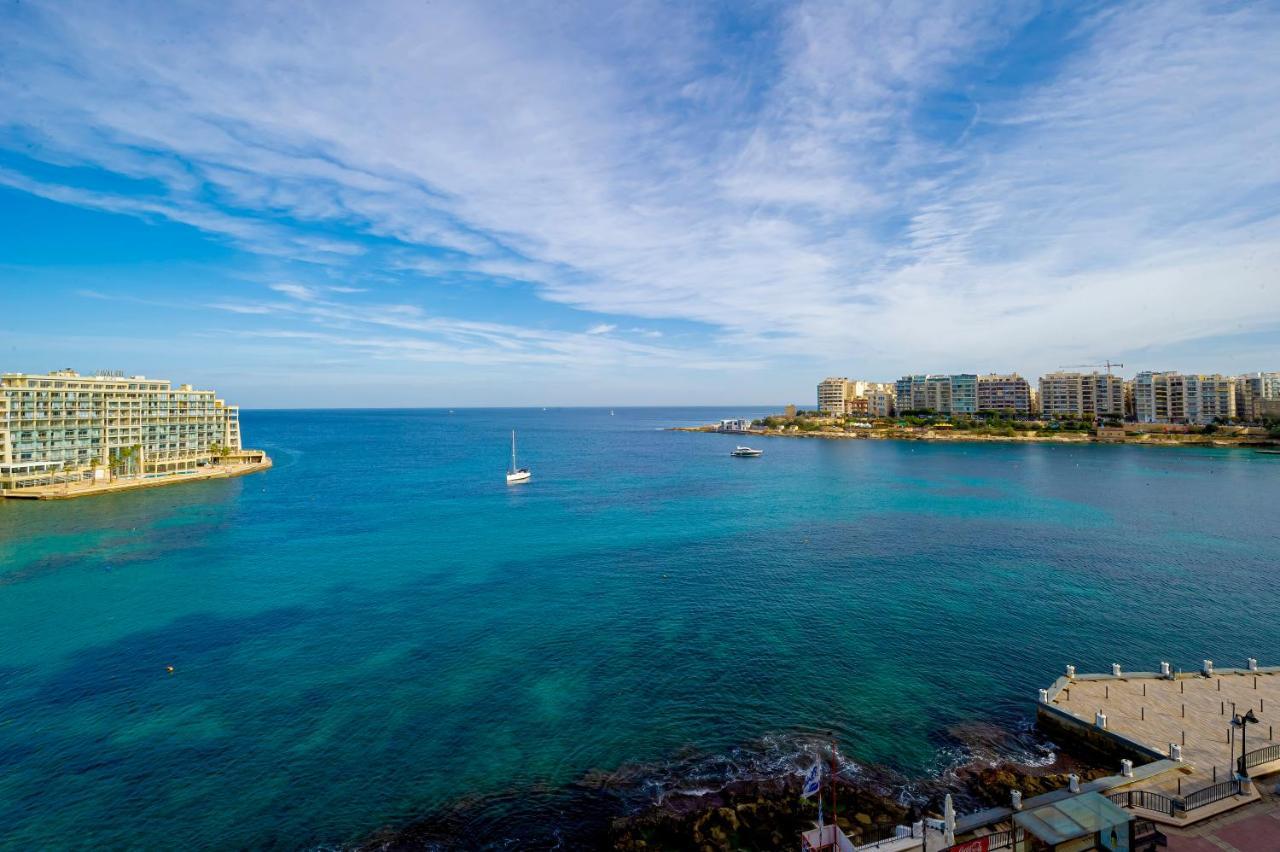 Spinola Bay Top Floor Seafront 3 Bedroom Apartment With Panoramic Sea Views - By Getawaysmalta Saint Julian's Bagian luar foto