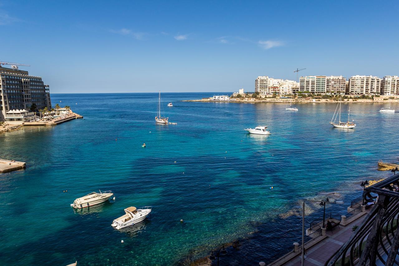 Spinola Bay Top Floor Seafront 3 Bedroom Apartment With Panoramic Sea Views - By Getawaysmalta Saint Julian's Bagian luar foto