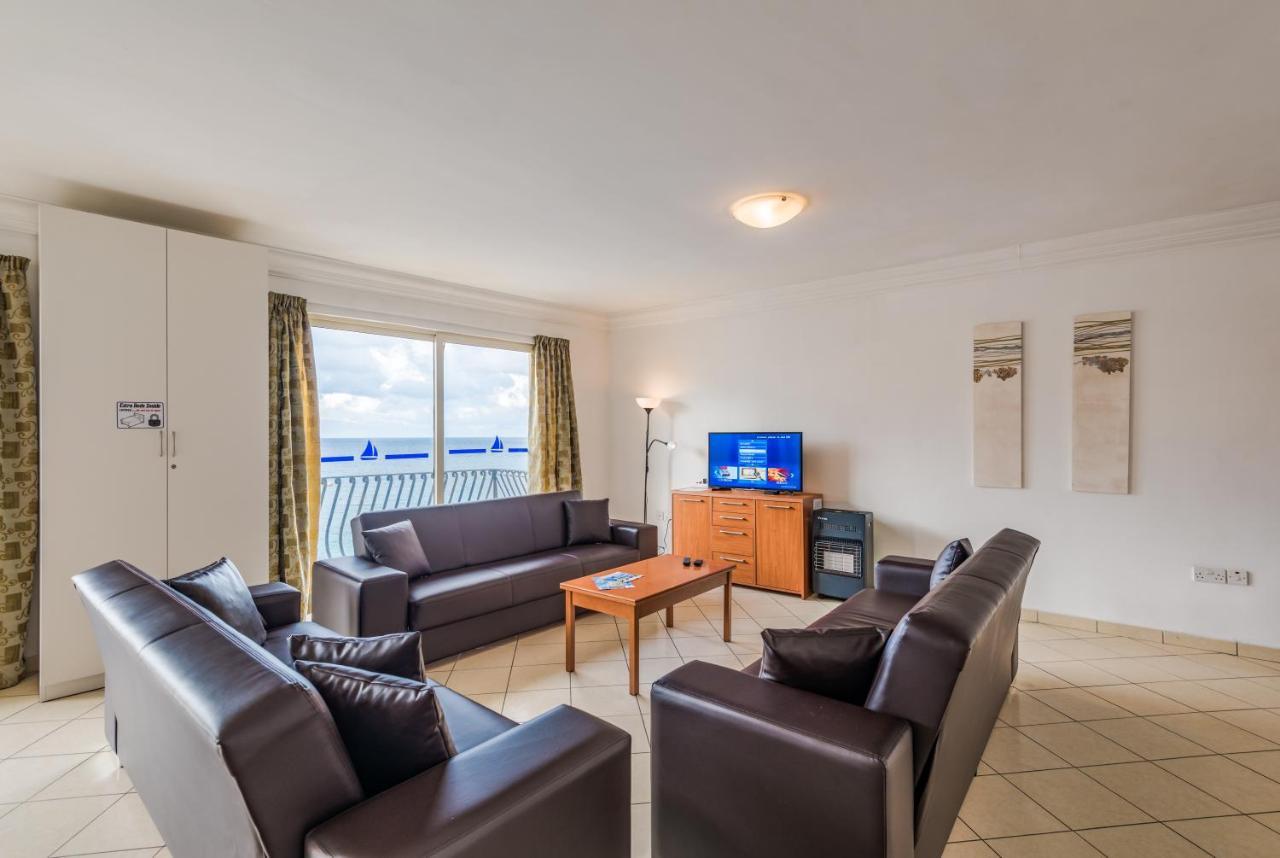Spinola Bay Top Floor Seafront 3 Bedroom Apartment With Panoramic Sea Views - By Getawaysmalta Saint Julian's Bagian luar foto
